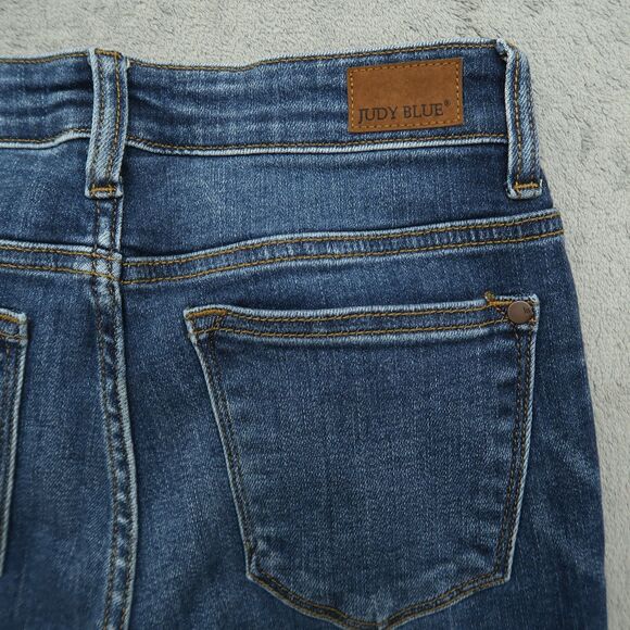 Judy Blue Jeans Junior's Size 5/27 Blue Low-Rise Skinny Fit Denim 28" Inseam - Picture 16 of 16
